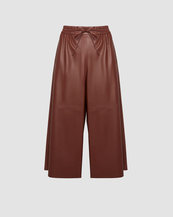 Culottes in fine lamb leather