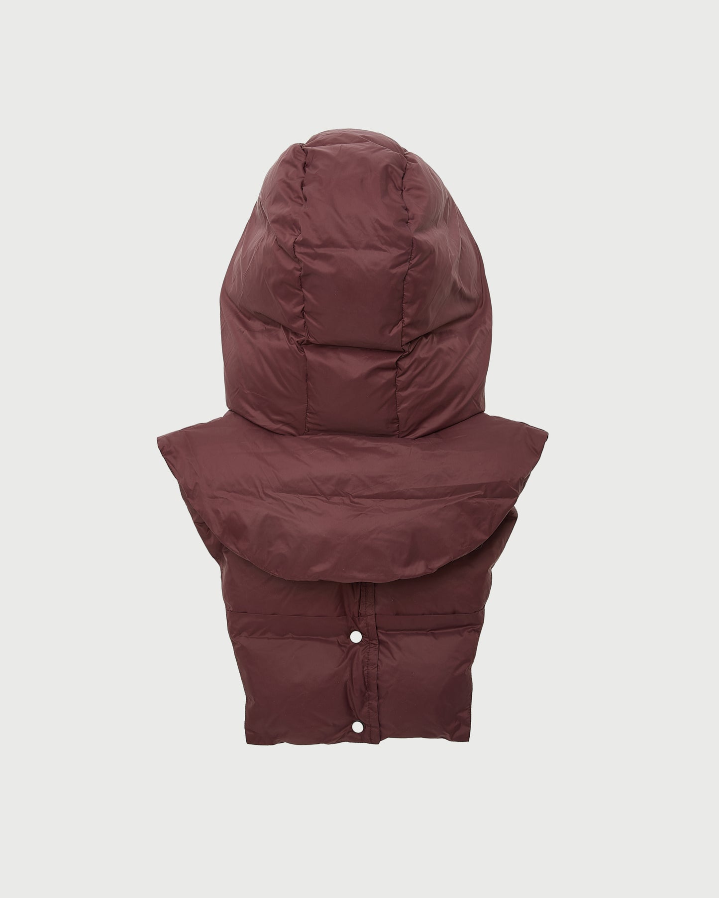 Doudoune plastron à capuche en tissu technique imperméable