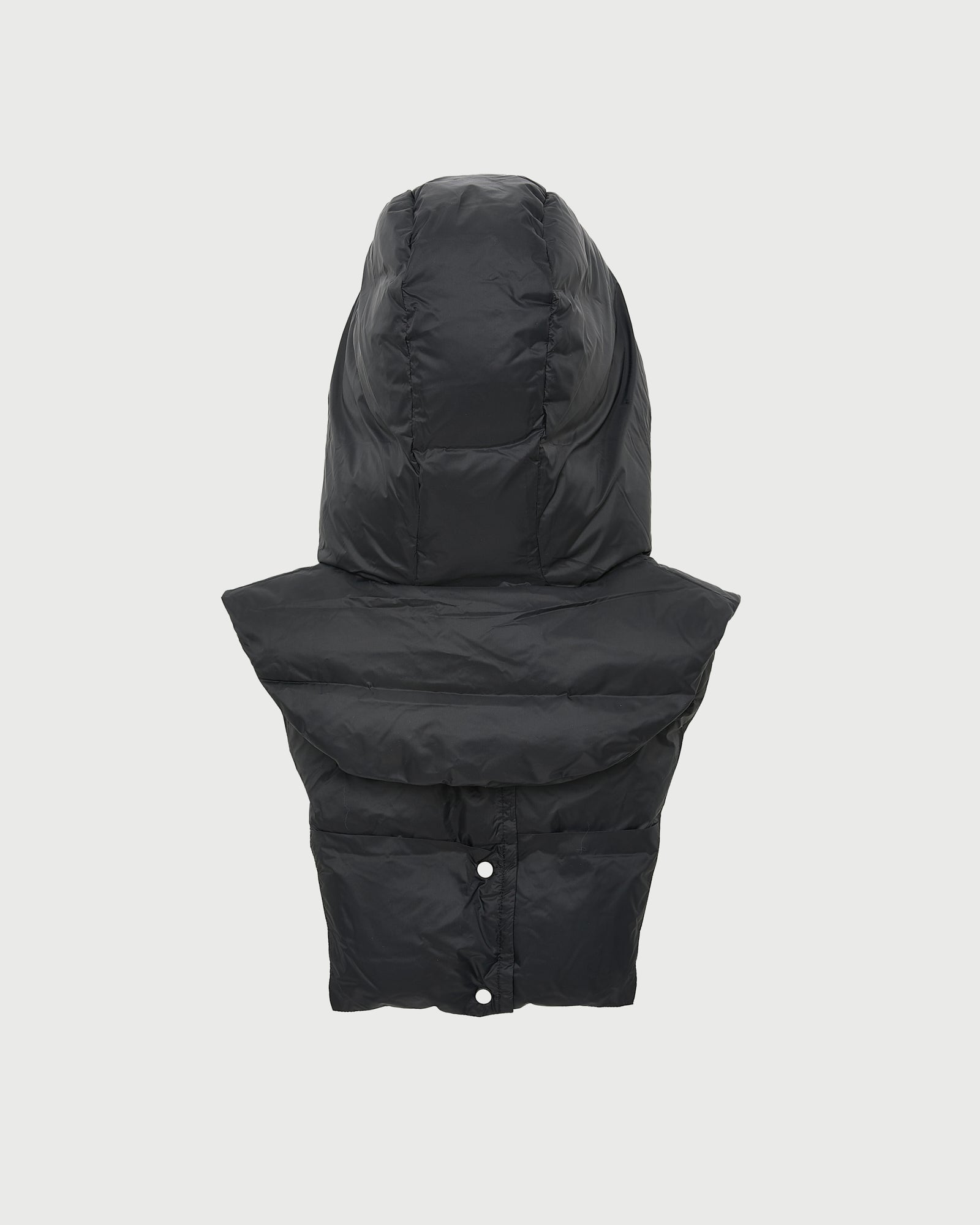 Doudoune plastron à capuche en tissu technique imperméable -Yves Salomon