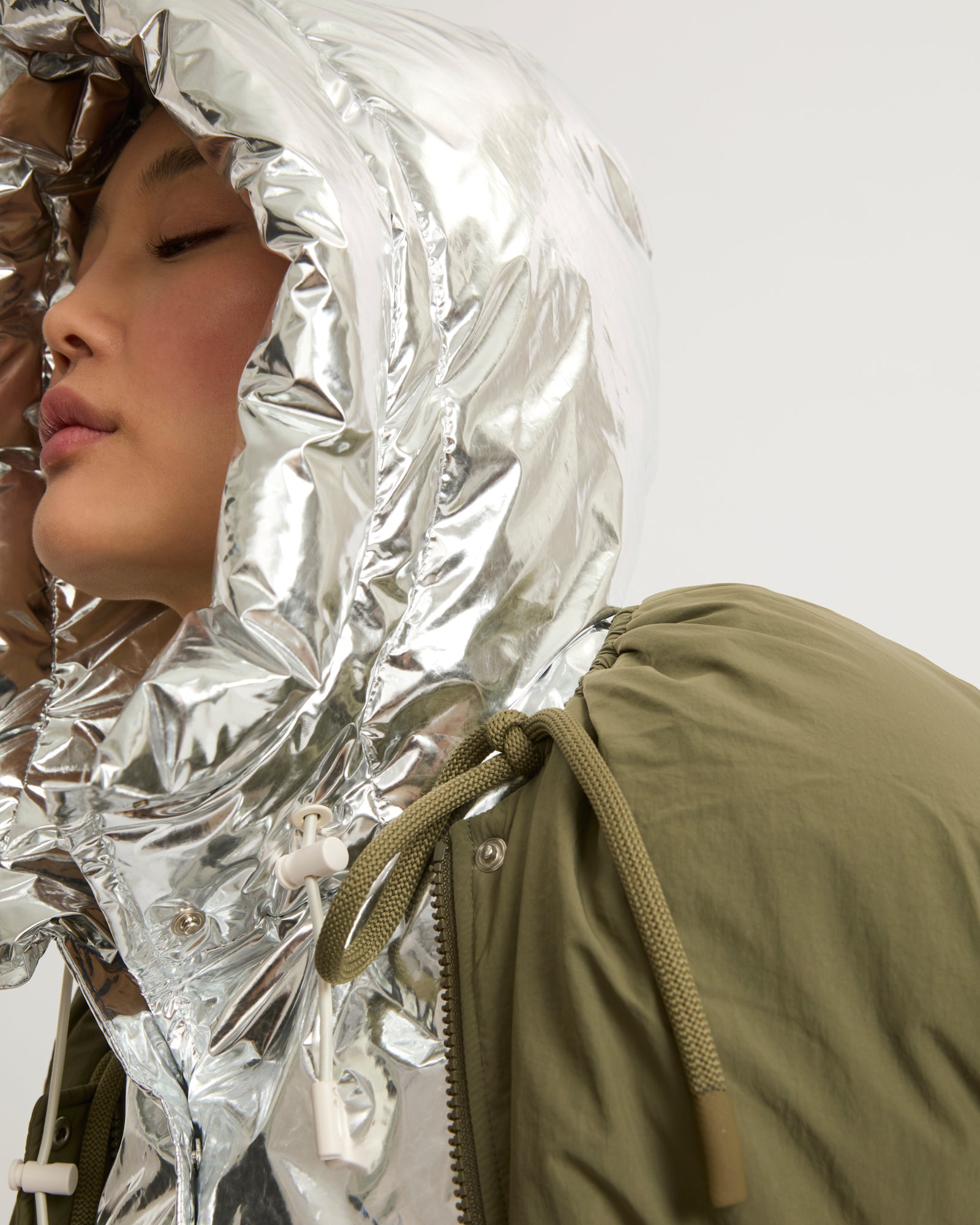Chaqueta de plumas sin mangas para mujer Yves Salomon PARIS