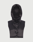 Doudoune plastron à capuche en tissu technique imperméable