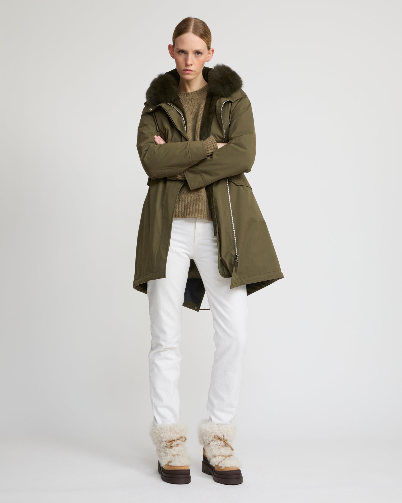 YVES SALOMON ARMY モッズコート ライナー　カーキ　38サイズ See all Women's YS Army Collection | YVES SALOMON – Yves Salomon
