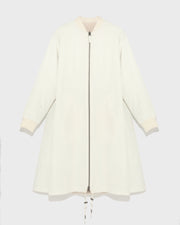 Parka bomber réversible en tissu technique déperlant et fourrure de vison à poils longs