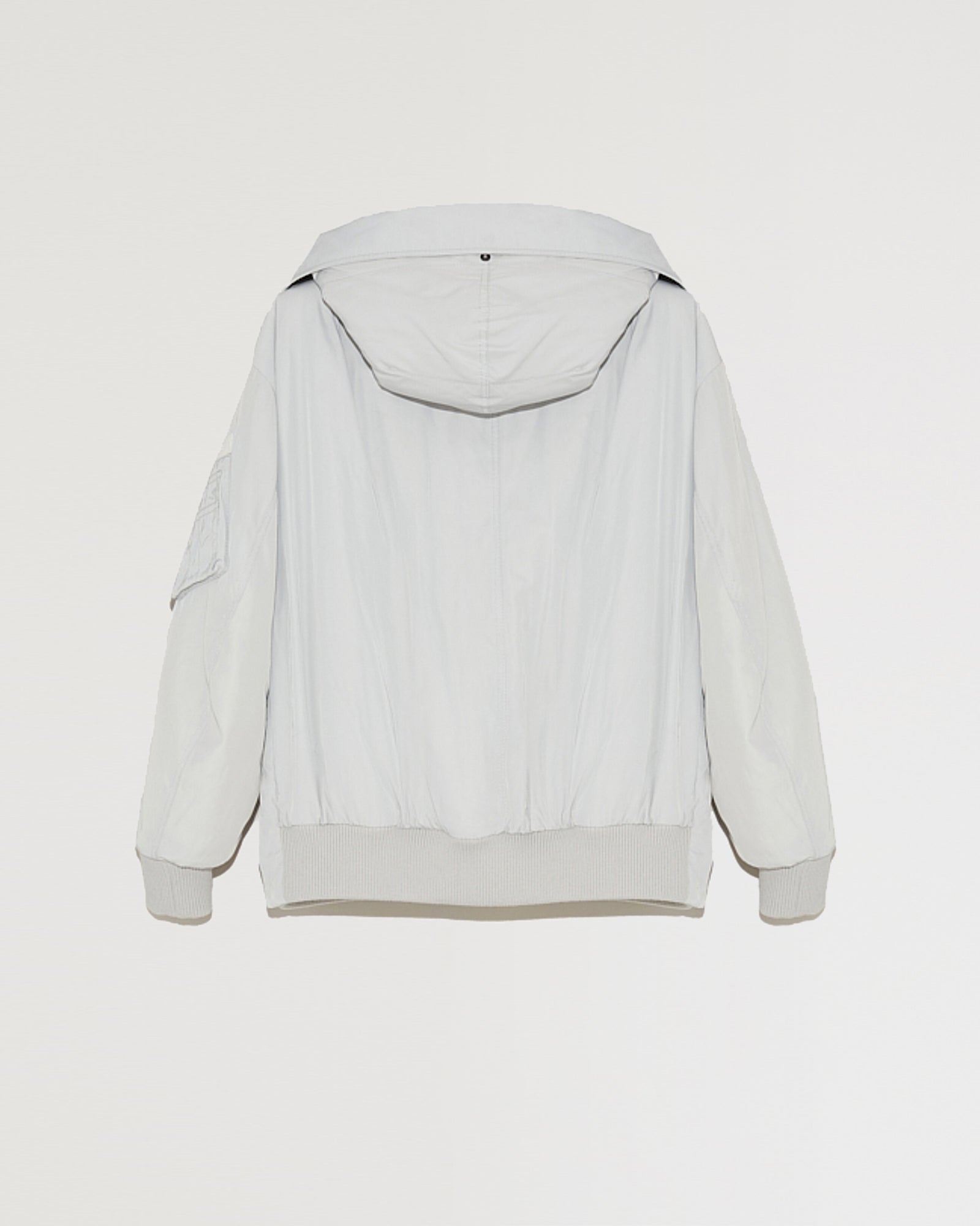 bomber-a-capuche-reversible-en-tissu-technique-et-peau-lainee-bleu-et-jaune-22wfv92265a19xb2435 -Yves Salomon