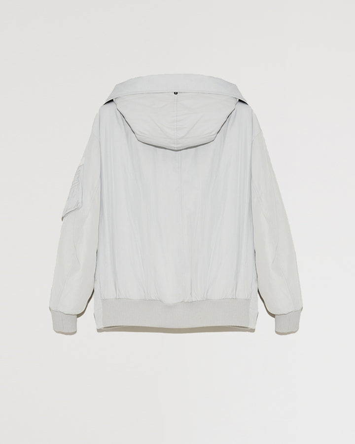 bomber-a-capuche-reversible-en-tissu-technique-et-peau-lainee-bleu-et-jaune-22wfv92265a19xb2435 -Yves Salomon