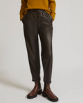 Pantalon jogging en cuir d’agneau