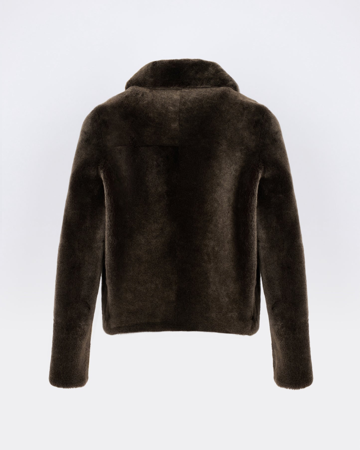 Veste courte en peau lainée d'agneau mérinos - Yves Salomon - Nouvelle collection Automne Hiver