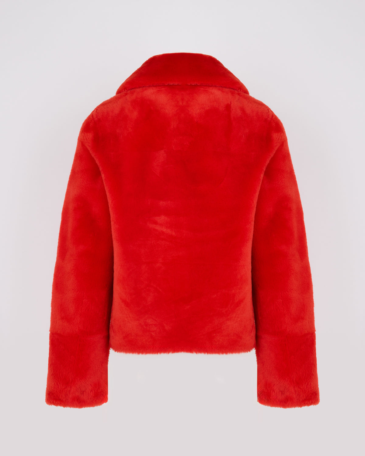 Veste courte en peau lainée d'agneau mérinos - Yves Salomon - Nouvelle collection Automne Hiver