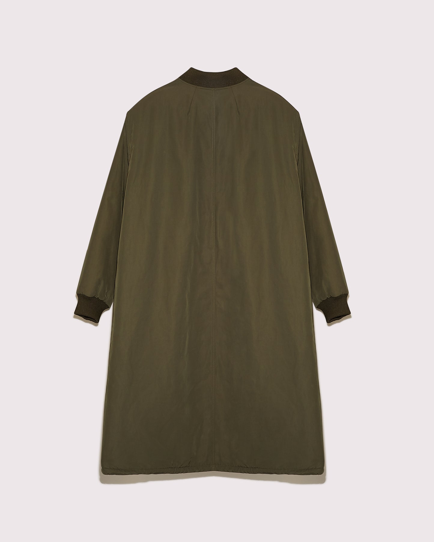 bomber-long-en-tissu-technique-reversible-et-fourrure-de-vison-kaki-22wfm04700a22xa0063 -Yves Salomon