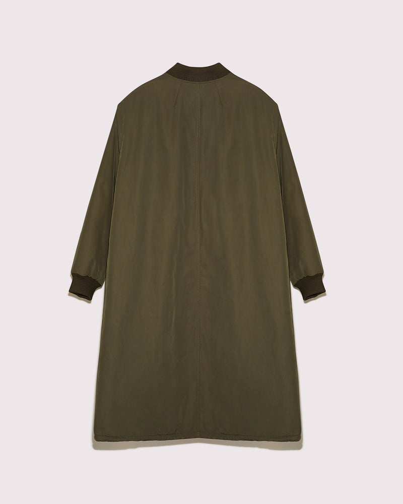 Parka bomber réversible en tissu technique déperlant et fourrure de vison à poils longs
