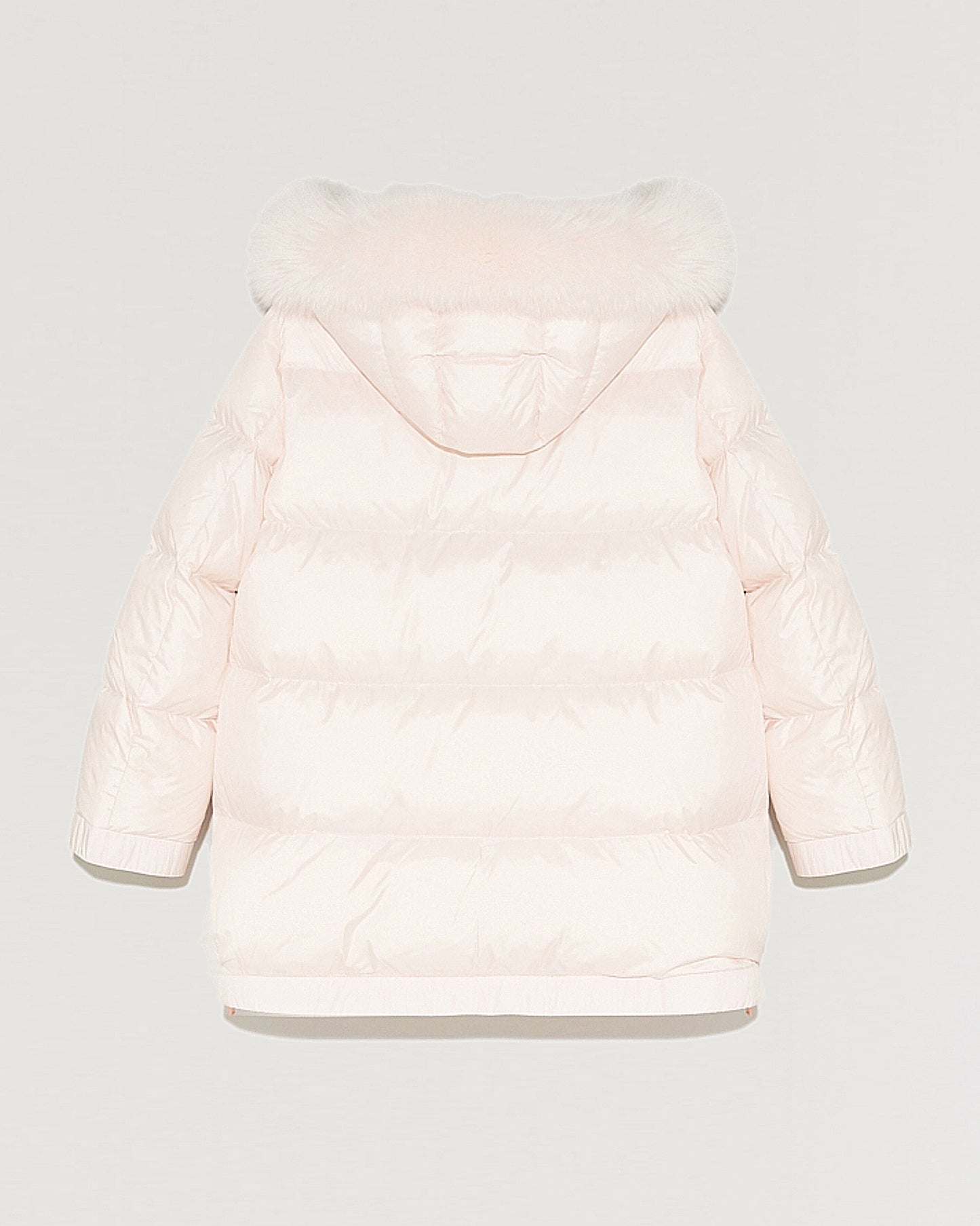 Soldes d'hiver  - Yves Salomon -Doudoune "A" line à capuche avec bord en fourrure de renard