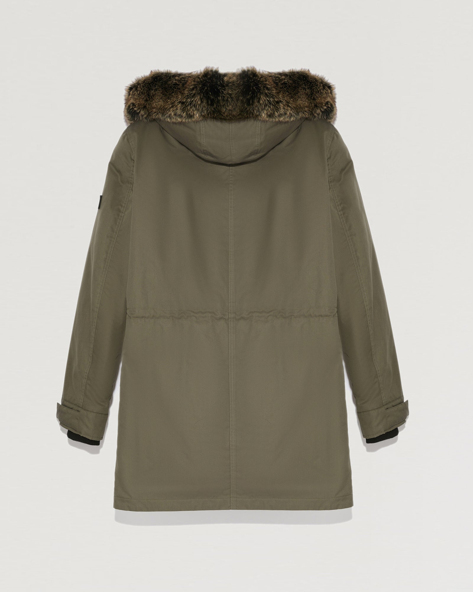 パーカー・フーディ YVES SALOMON FW23 CAPPOTTO (22WHM00990A01X B2355) Waterproof short parka with fox and rabbit fur - Yves
