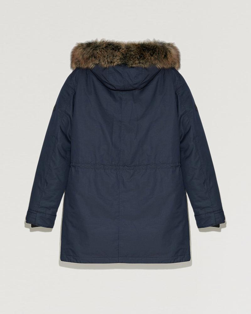 Parka à capuche avec fourrure de renard