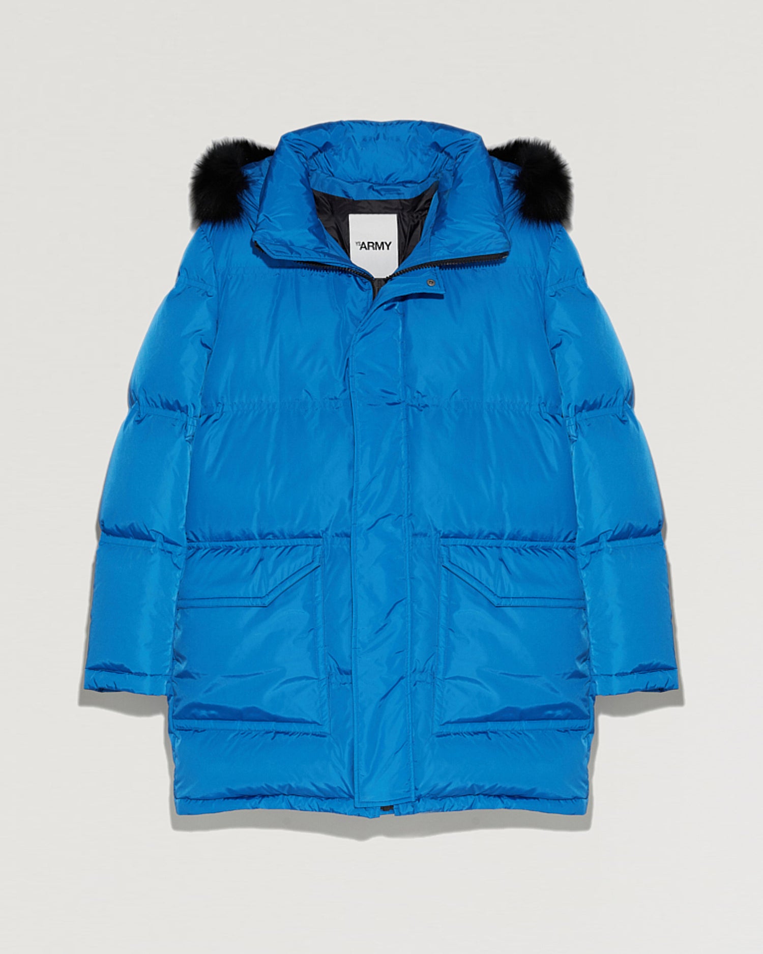 doudoune-a-capuche-avec-fourrure-de-renard-bleu-fonce-23dhm04597m08wa7119 -Yves Salomon