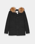 Parka courte garniture raccoon