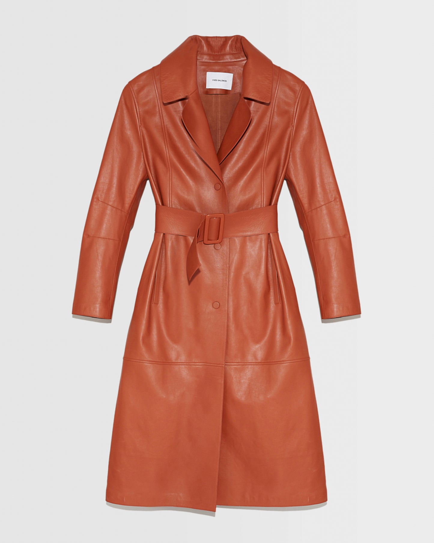 trench-long-ceinture-en-cuir-bordeaux-23eym21015apxxa4003 -Yves Salomon