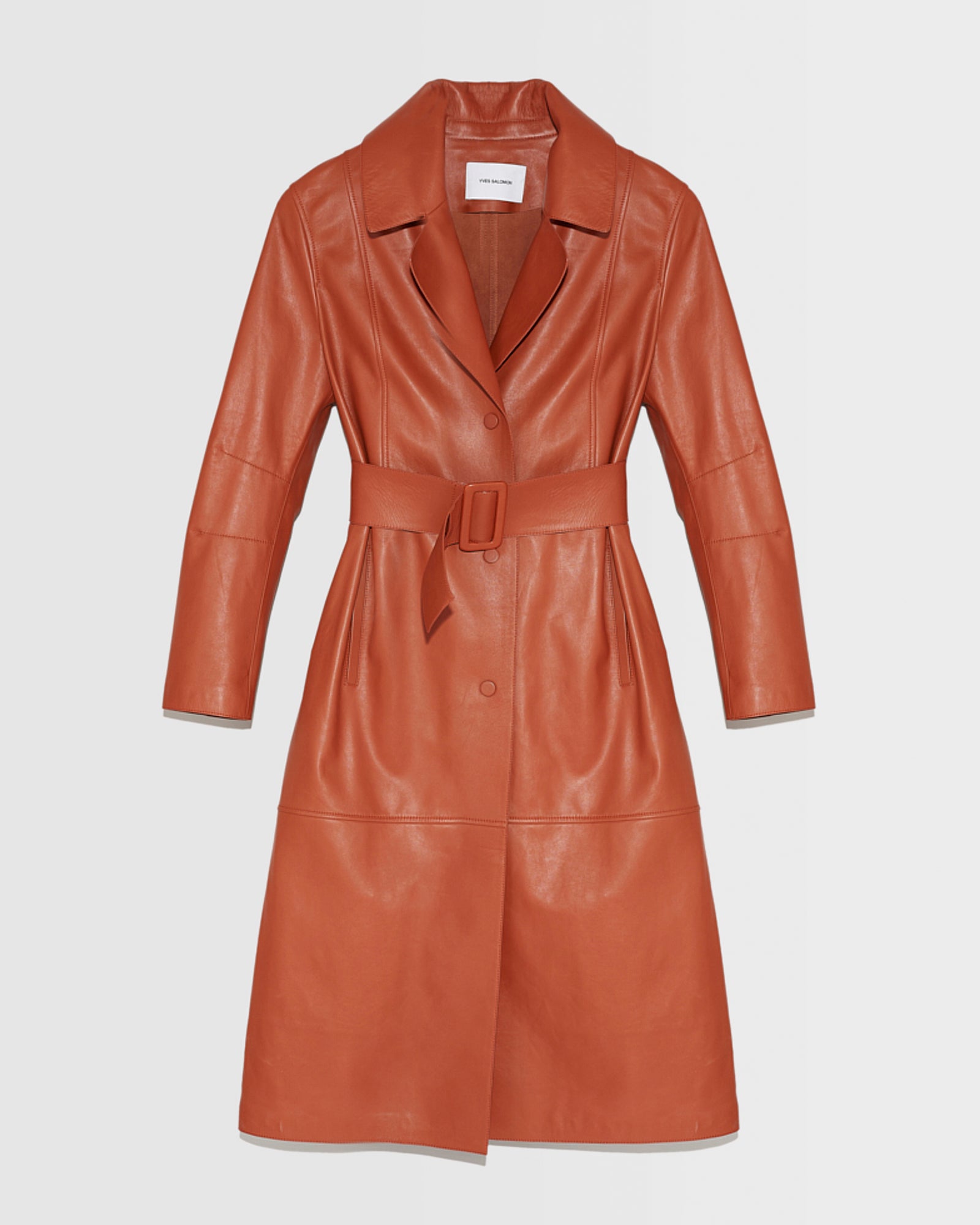 trench-long-ceinture-en-cuir-bordeaux-23eym21015apxxa4003 -Yves Salomon