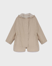 Short double-sided cotton cape