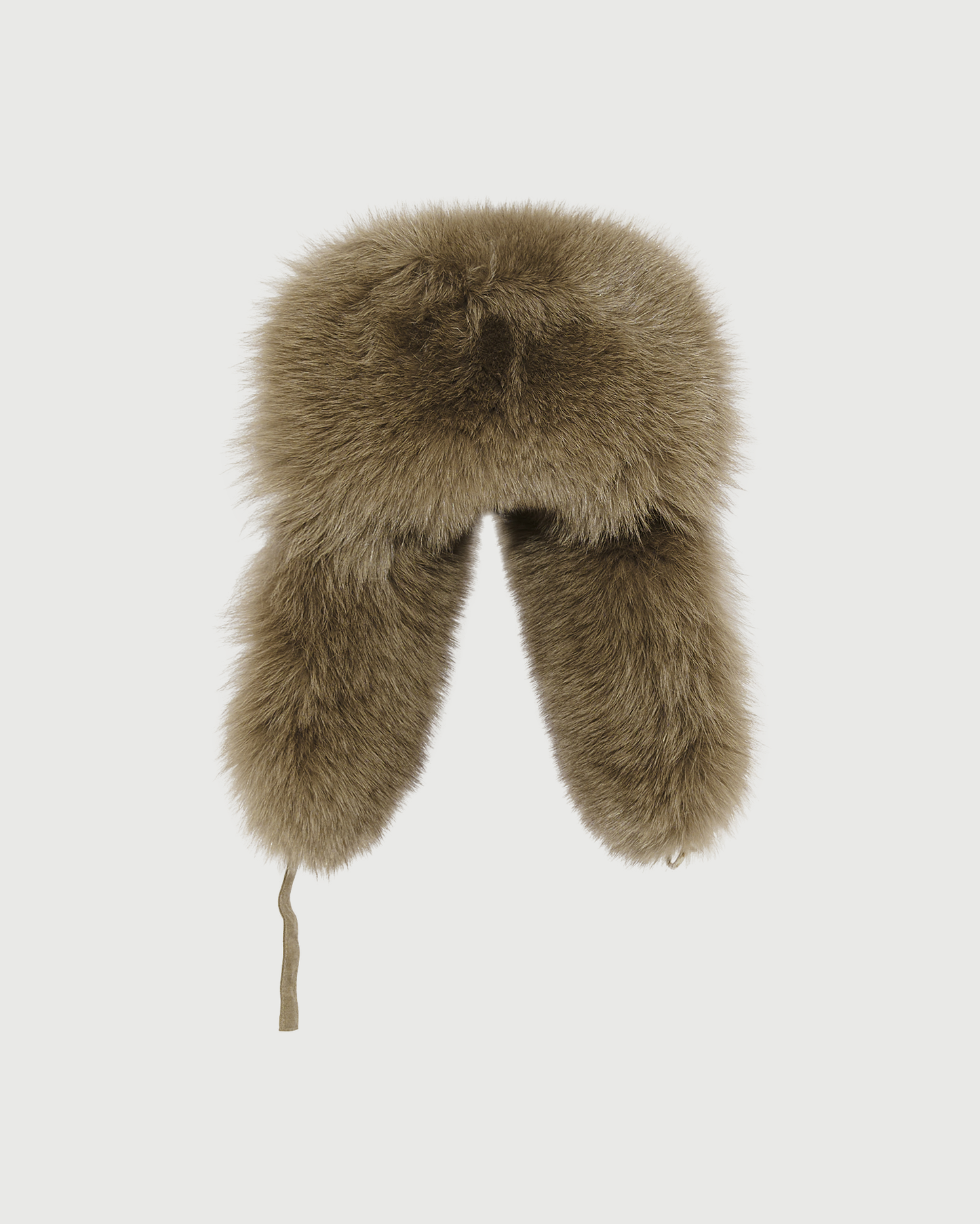 Chapka en flanelle Loro Piana et fourrure de renard- Yves Salomon - Nouvelle collection Automne Hiver