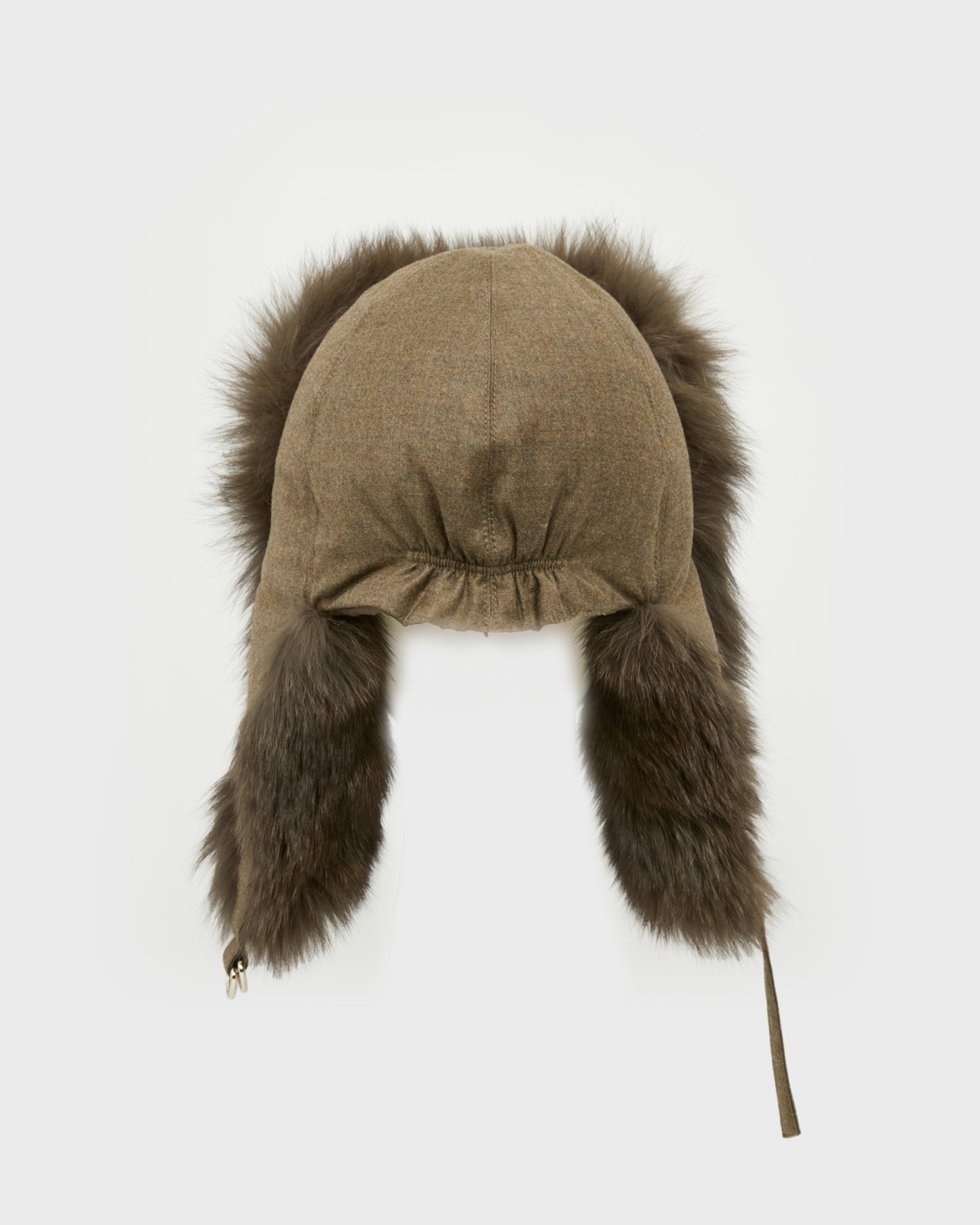 Loro Piana Flannel and fox fur ushanka