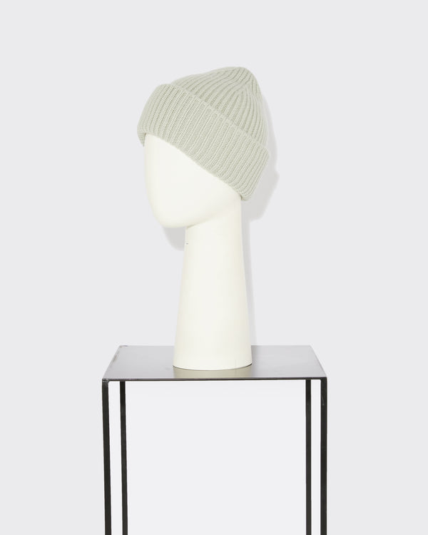 Cashmere and wool knit beanie