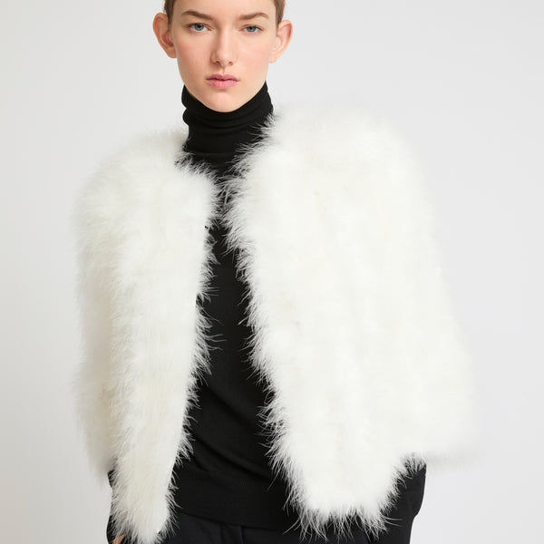 Yves salomon feather jacket discount