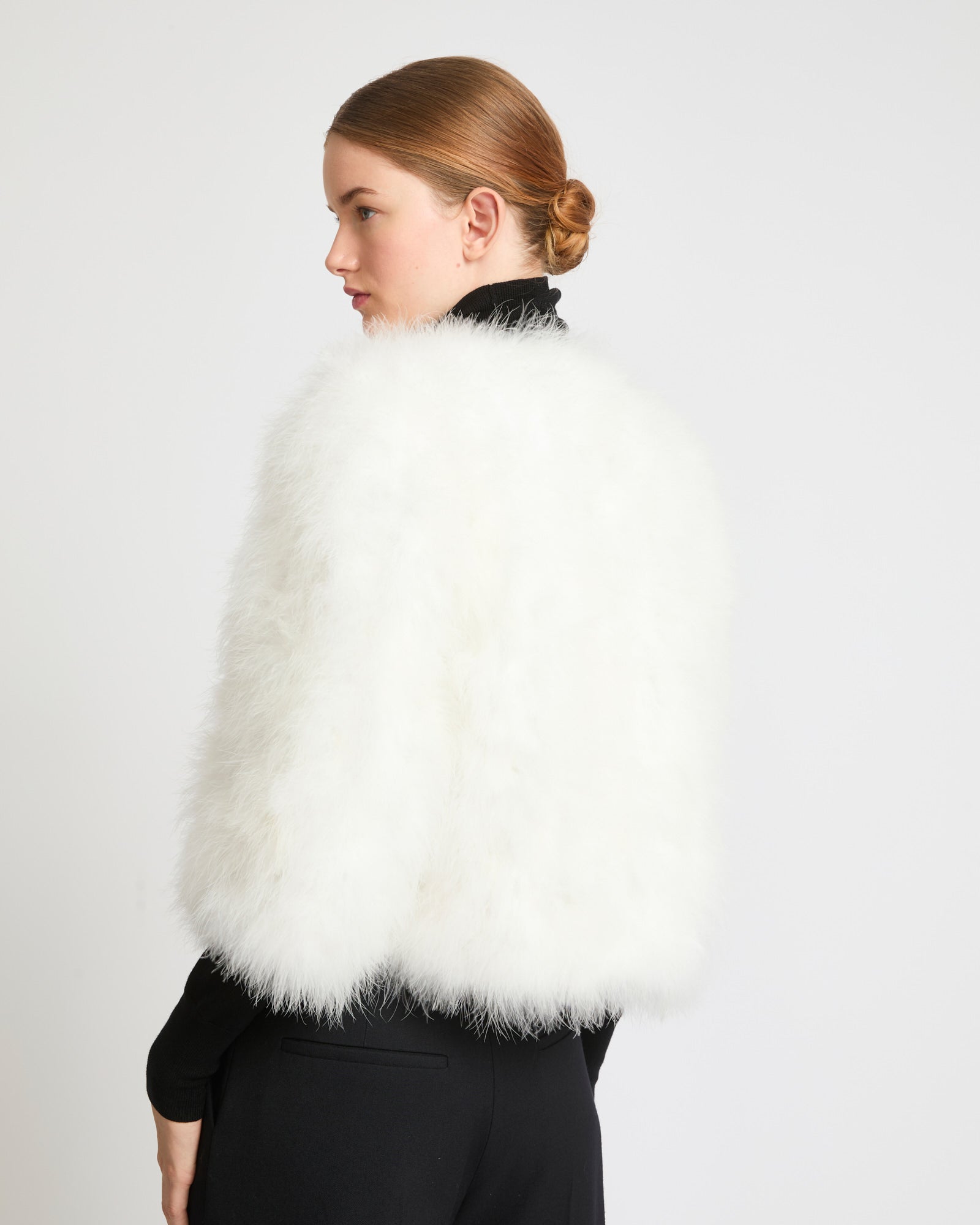 White feather coat hotsell