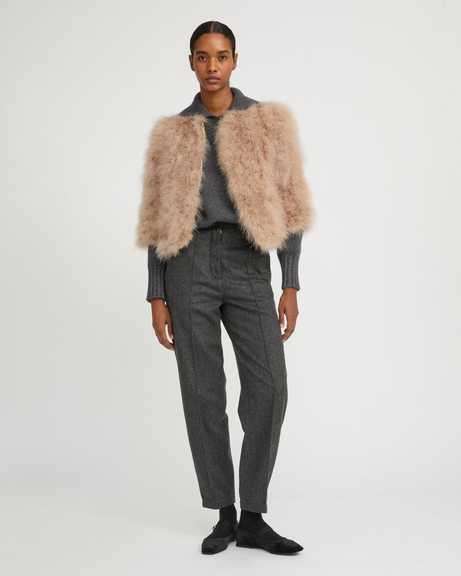 Meteo by Yves Salomon 高級 毛皮 ラビットファー　ジレ Fur coat woman | Yves Salomon PARIS