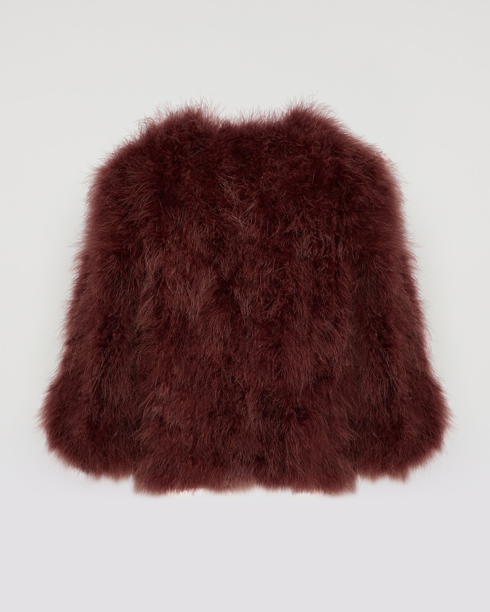 Veste courte en plumes -Yves salomon - Nouvelle collection Printemps Été