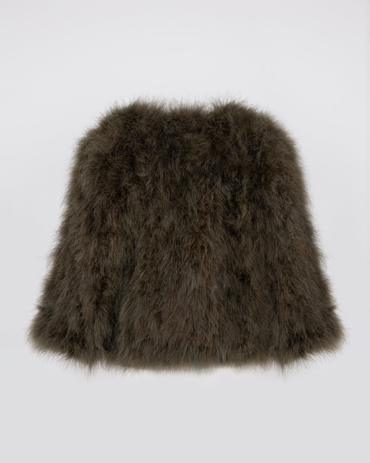 Veste courte en plumes - Yves Salomon - Nouvelle collection Automne Hiver