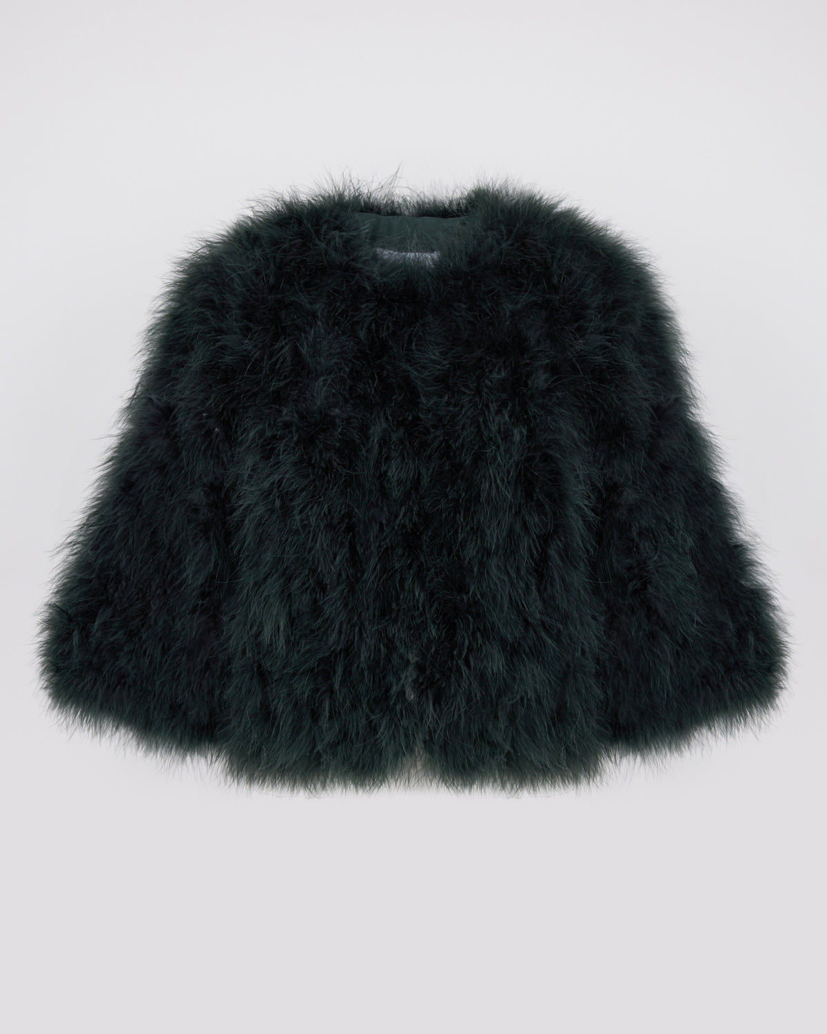 Veste courte en plumes - Yves Salomon - Nouvelle collection Automne Hiver