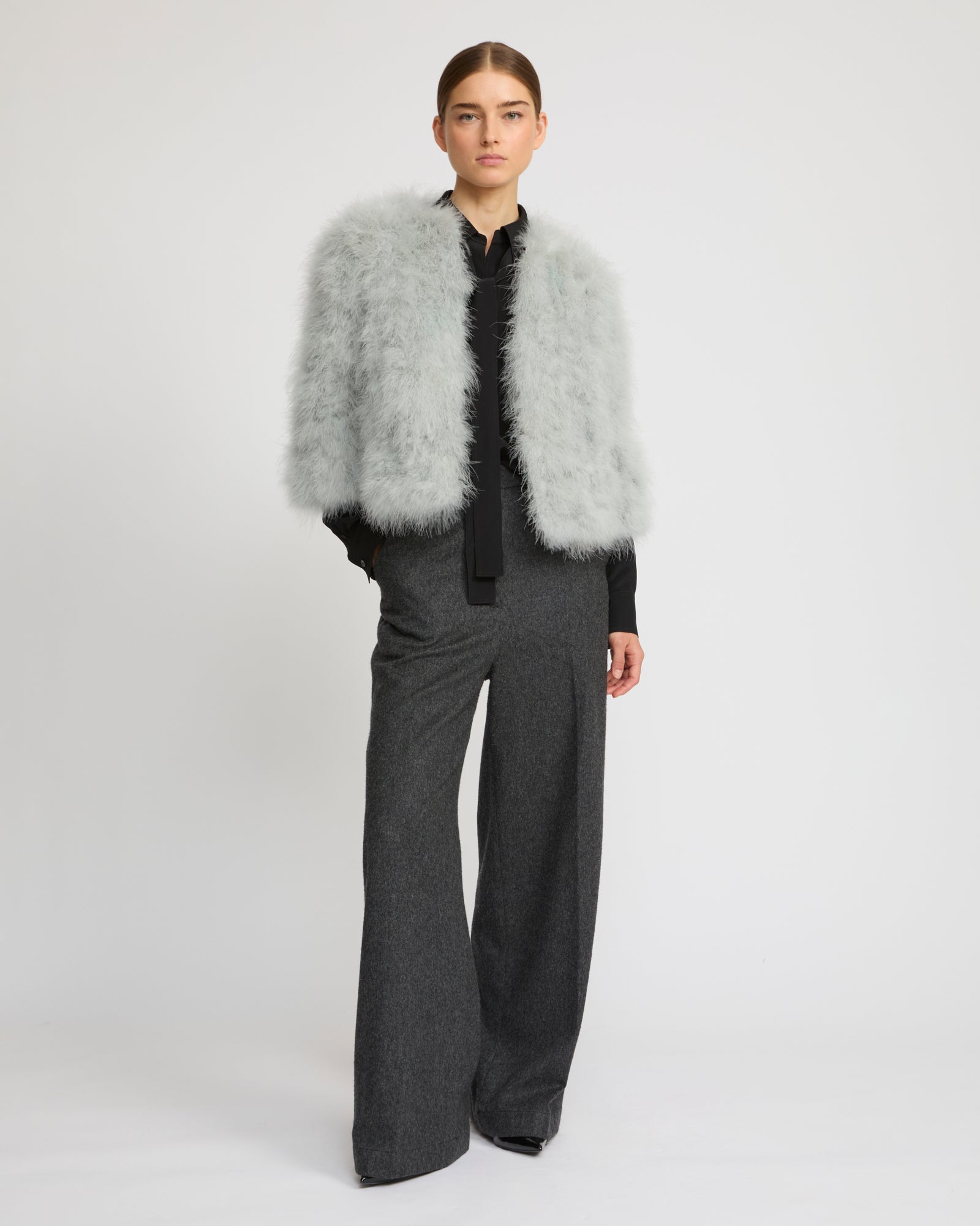 Short feather jacket – Yves Salomon