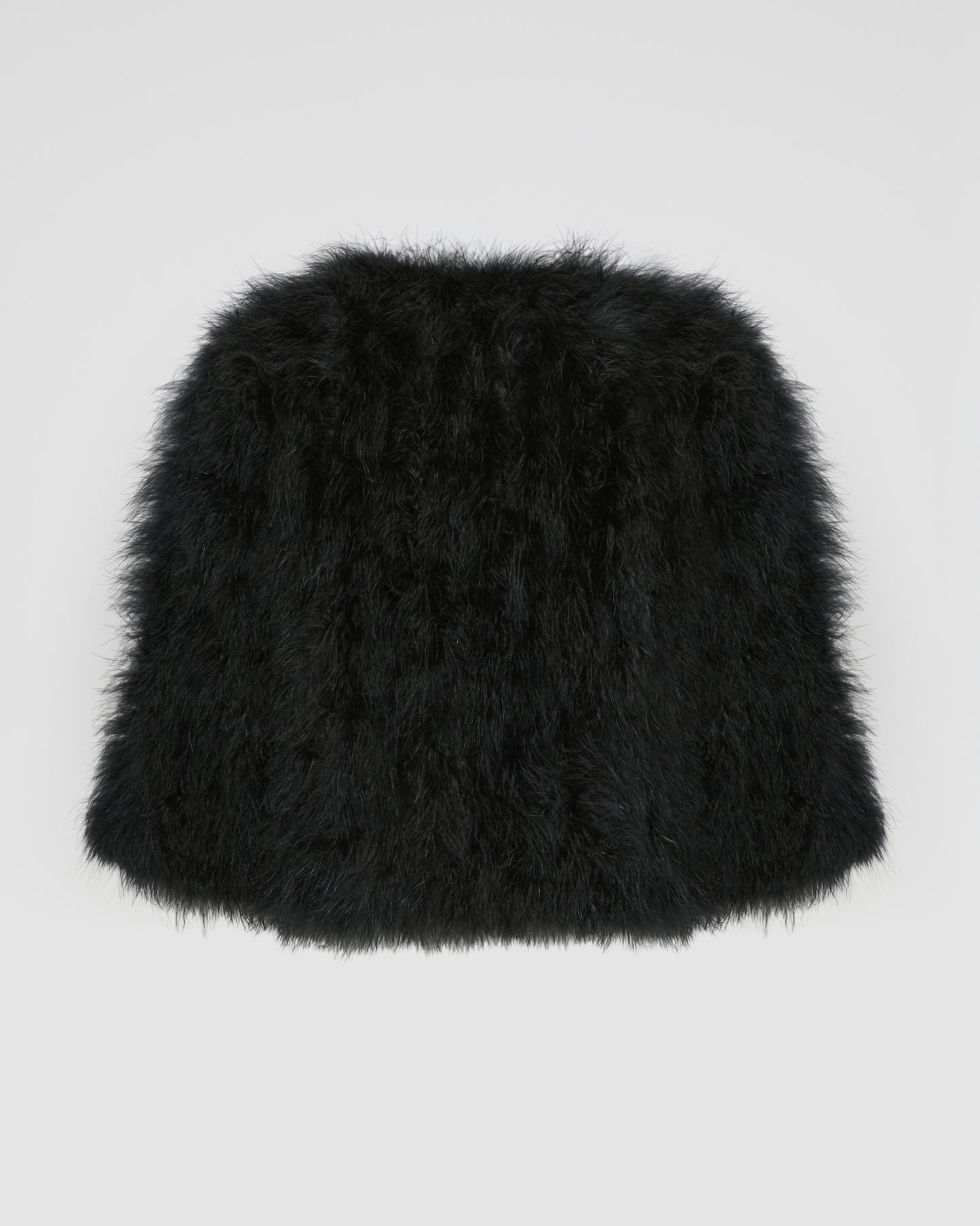Short feather jacket