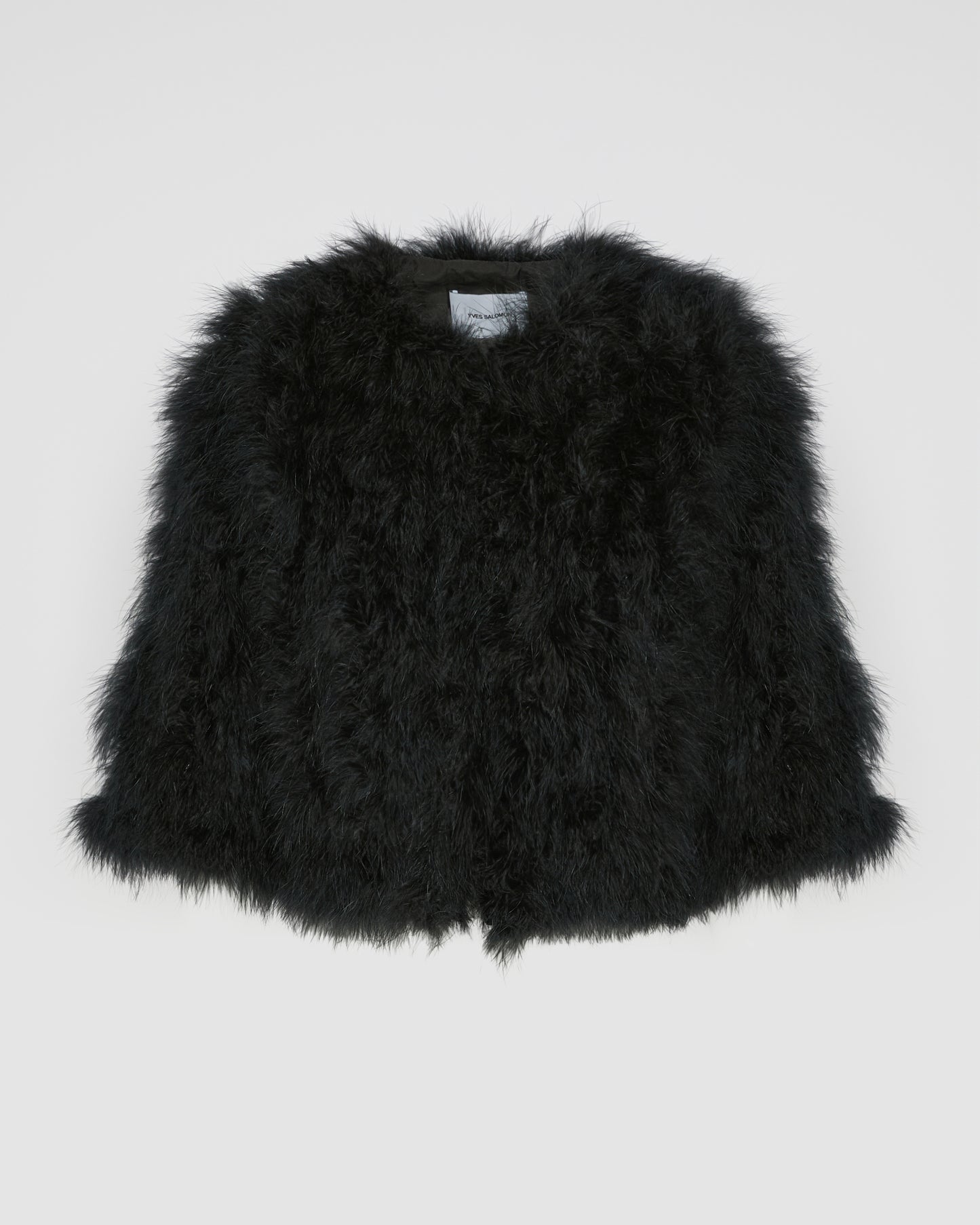 Short feather jacket