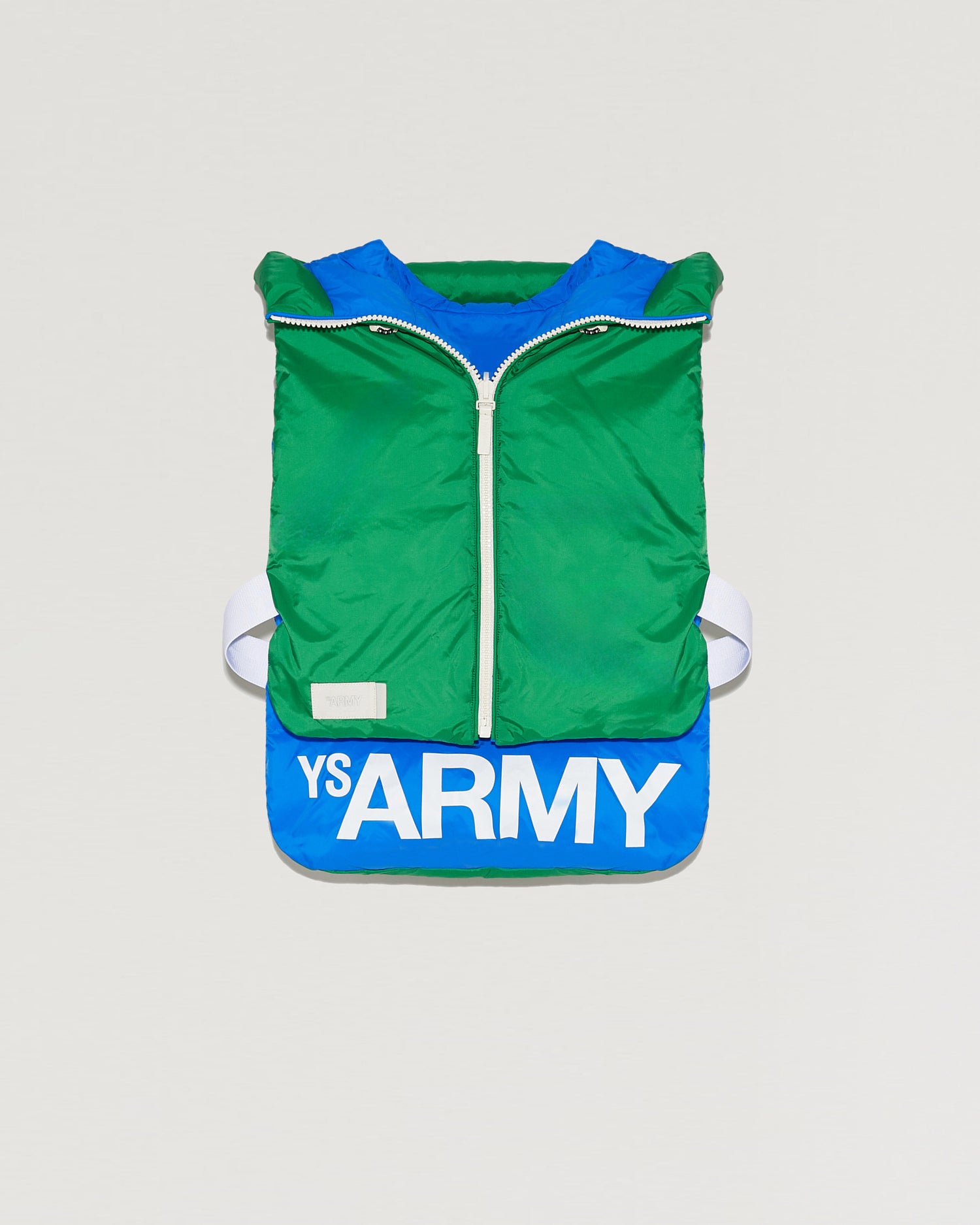 Soldes d'hiver  - Yves Salomon -Plastron doudoune bicolore