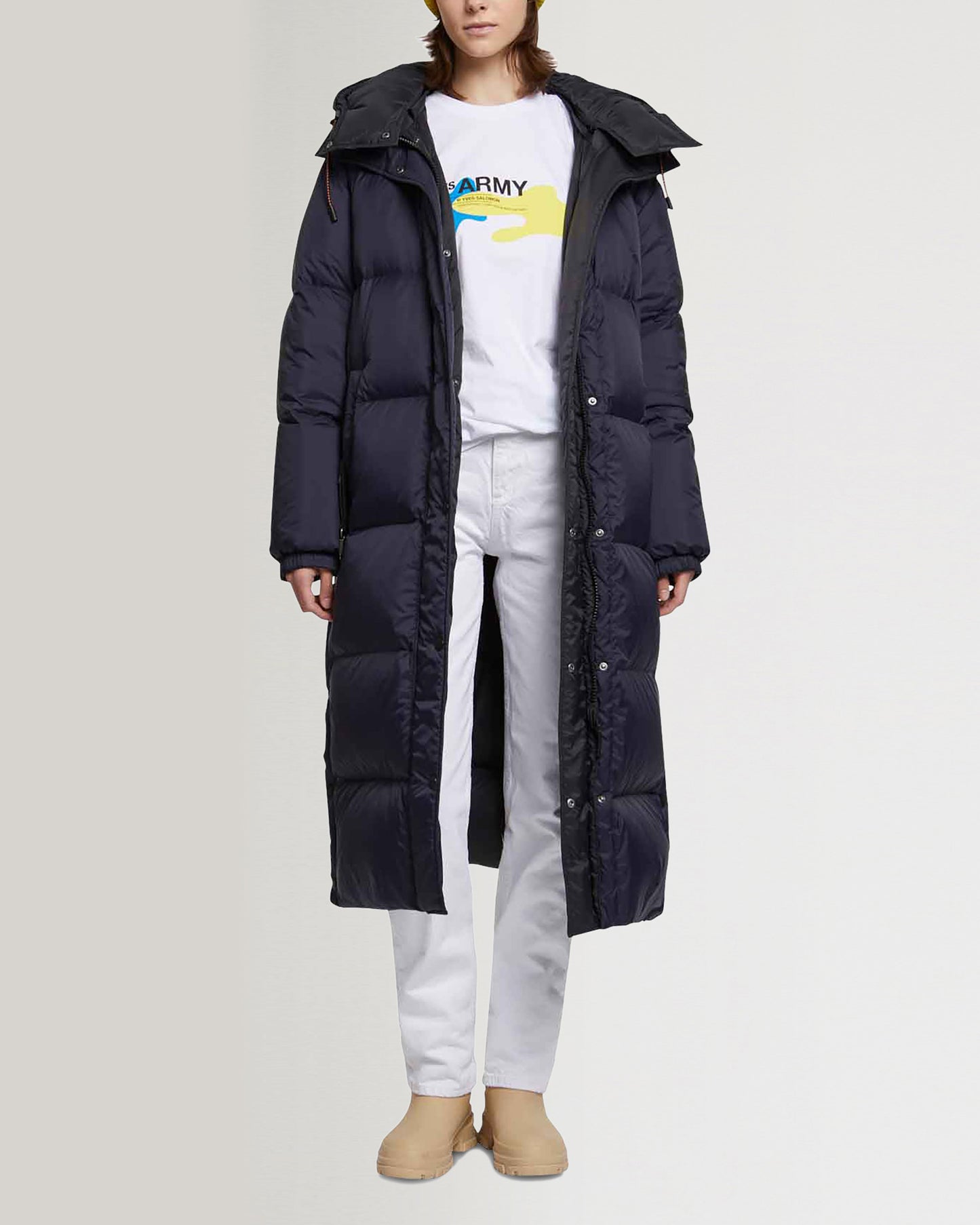 Black Friday 2025 - Yves Salomon - Doudoune 7/8 réversible bicolore