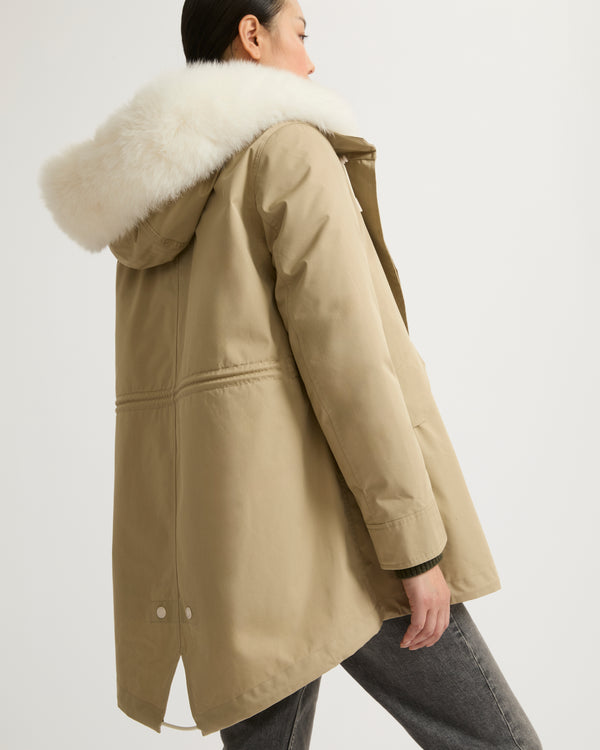 Parka avec fourrure femme Yves Salomon PARIS