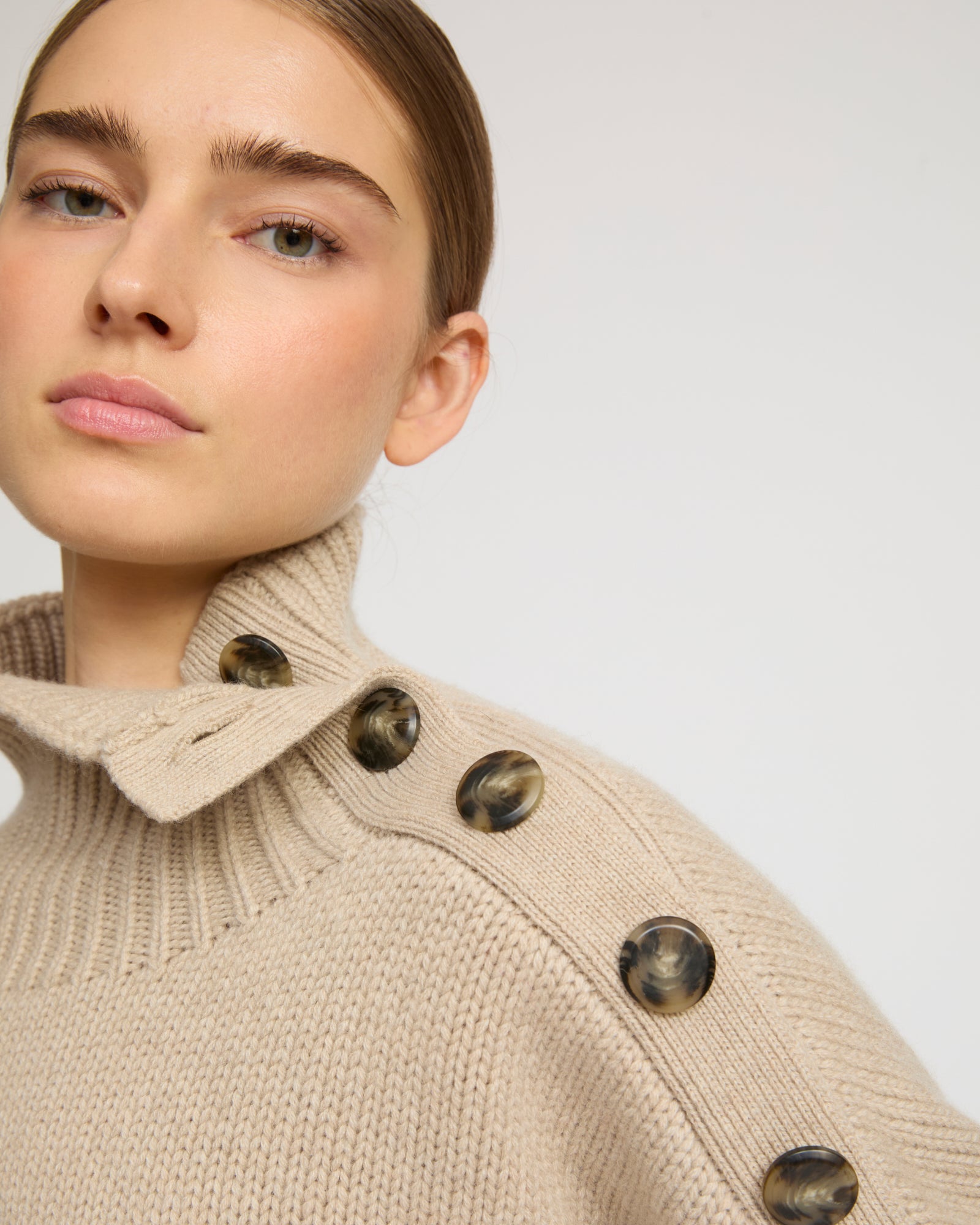 Pull oversize en maille lainage cachemire -Yves Salomon