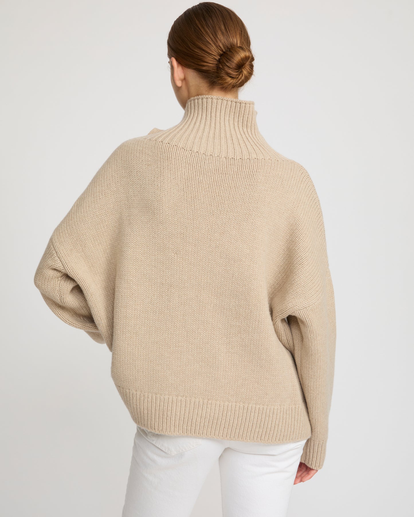 Pull oversize en maille lainage cachemire -Yves Salomon