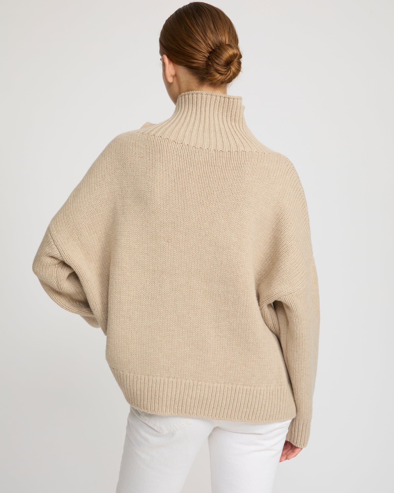 Pull oversize en maille lainage cachemire -Yves Salomon