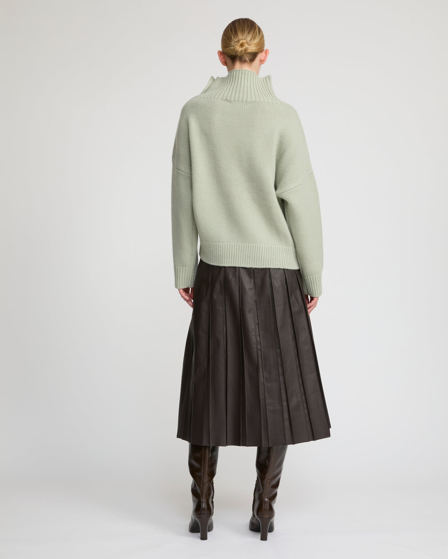 Pull oversize en maille lainage cachemire