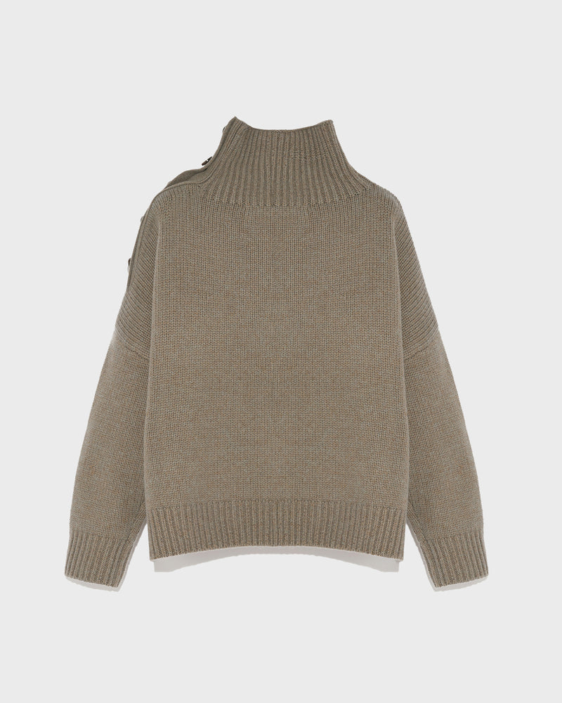 Pull oversize en maille lainage cachemire