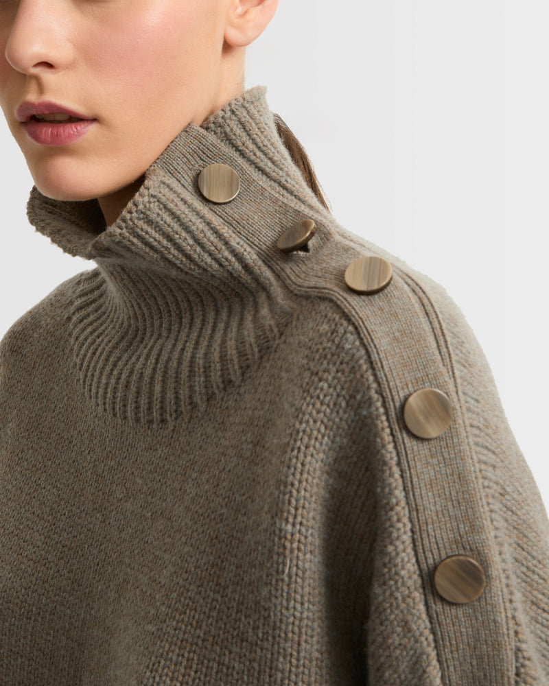 Pull oversize en maille lainage cachemire
