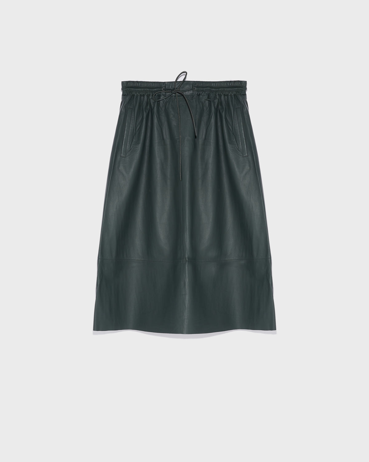 Black Friday 2025 - Yves Salomon - Jupe évasée en cuir d’agneau