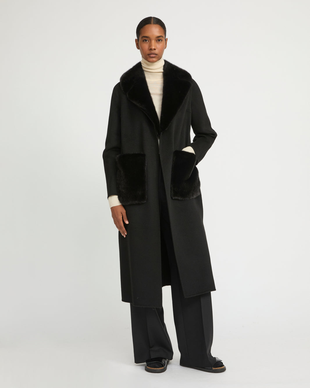 Manteau Femme KESTA En Laine Et Cachemire - Taille 12 - Rouge - Style Overcoat - Très Bon état D'occasion