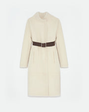 Manteau long en agneau mérinillo