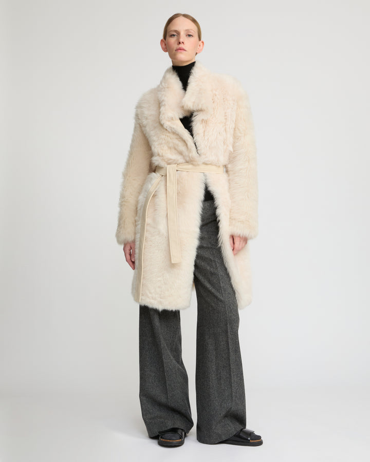 Manteau réversible en agneau de Toscane