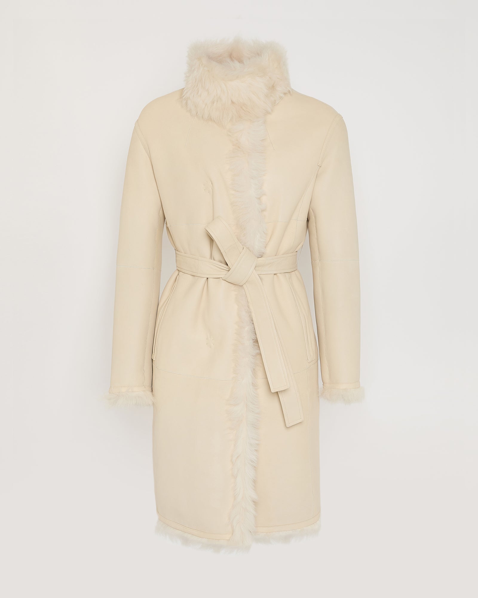 Manteau réversible en agneau de Toscane -Yves Salomon