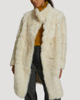 Manteau réversible en agneau de Toscane