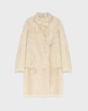 Manteau réversible en agneau de Toscane